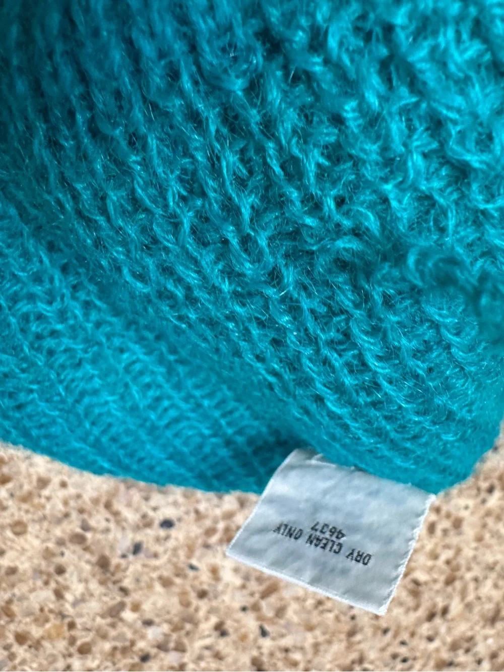 Green Knit Wool-Blend Beret